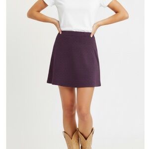 Cooperative Urban Outfitters Skirt Purple Geo A-line Mini 4 Patterned Boho Chic